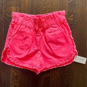Sea ruffle denim shorts size 4 NWT